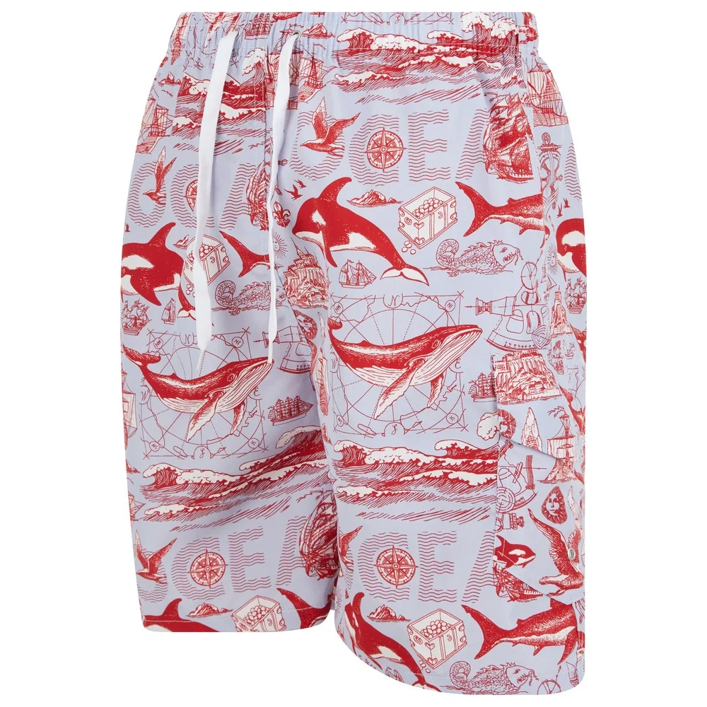 Mens Swimming Trunks Swim Cargo Shorts Bathing Suit, Small Medium Large X-Large